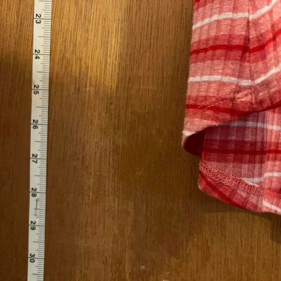 🐻Size S - LulaRoe - Red Stripe Short Sleeve Knit Pullover - Picture 6 of 6
